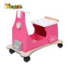 Ride On For 2021 Customize Preschool Blue Wooden Ride On Bike Toy For Children W16B014