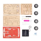 Cars Car Wooden Car 2021 New Kids Wooden Toys DIY 3D Wooden Cars - Solar Racing Car Games Toys For Children