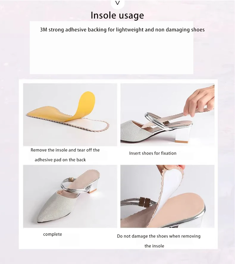 Summer Sandal Insoles Self Adhesive High Heel Pads Summer Sandal Insoles Self Adhesive High Heel Pads