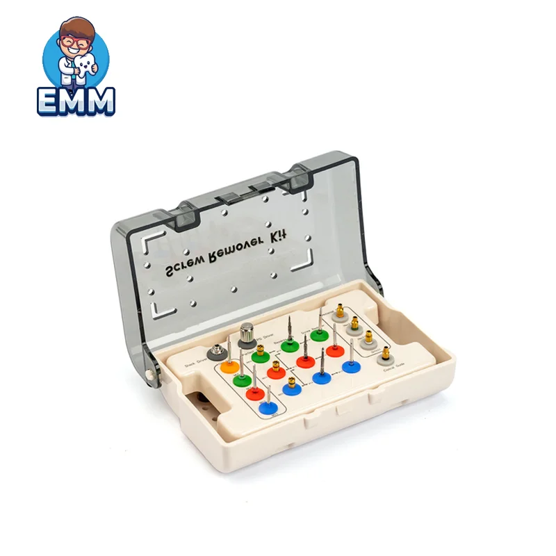 Dental Screw Remover Dental Remover Drill Driver Guide Broken Screw Remover Kit Dental Broken Screw Extractor Kit supplier