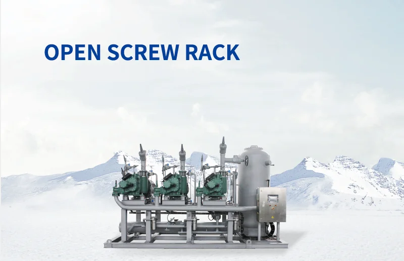 Screw Compressor, GENERALFUSHI, R404A, Compressor rack - detail 2