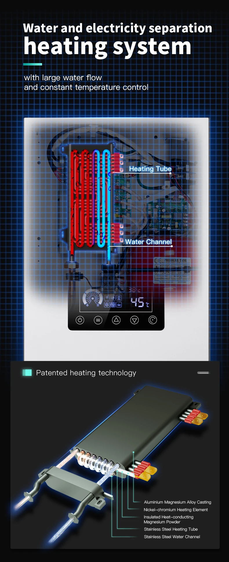 Wall Hang Heating Boiler, Electric Power - detail 8