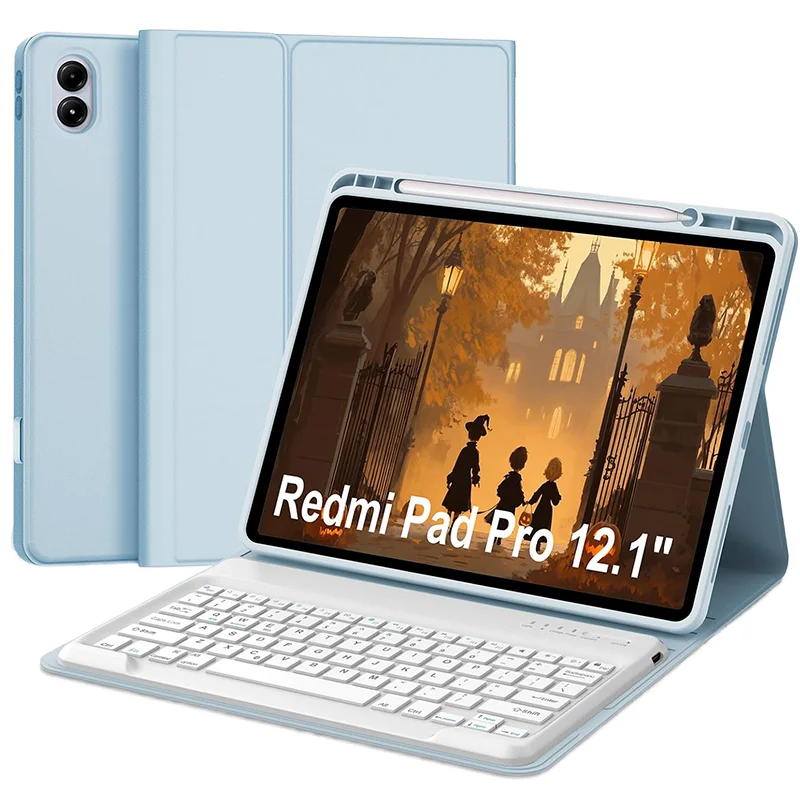 poco pad 121 detachable keyboard case with pu material and pencil holder-3