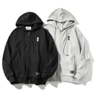 Mens Custom Embroidery Full Zip Up Hooded Hoodie Mens