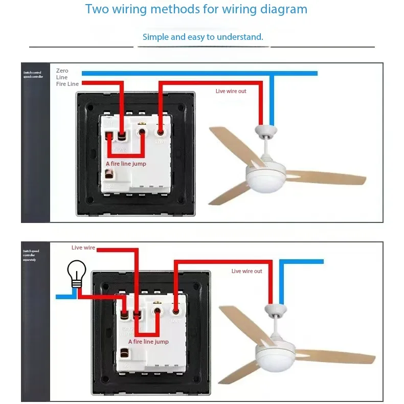Ceiling Fan, Wall, 10AX250V, PC - detail 10