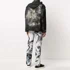 Coat Stand Wholesale Customized Logo New Tie-dyed Military Uniform Jacket Men's Long Sleeve Zipper Black Coat