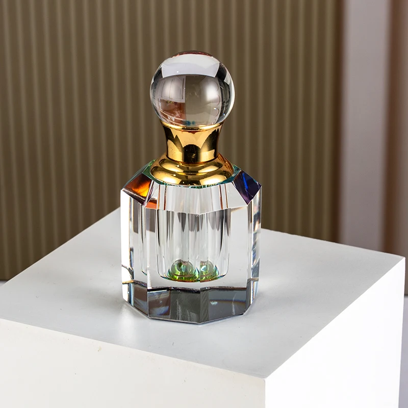 product small bridge new product 3ml cheap customizable glass empty bottle fashionable appearance crystal perfume bottle-7