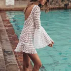 Long Wish Amazon Sexy Beach Dress With Round Neck And Long Sleeves Is A Hot New Women's Dress In Europe And The US In 2021
