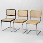 K B New Design Ancient Rattan Solid Wood Restaurant Hotel Back Chair Cheap Price
