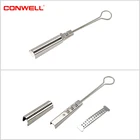 Drop Cable Clamp Outdoor Metal FTTH Stainless Steel Flat Fiber Optic Drop Cable Tension Clamp