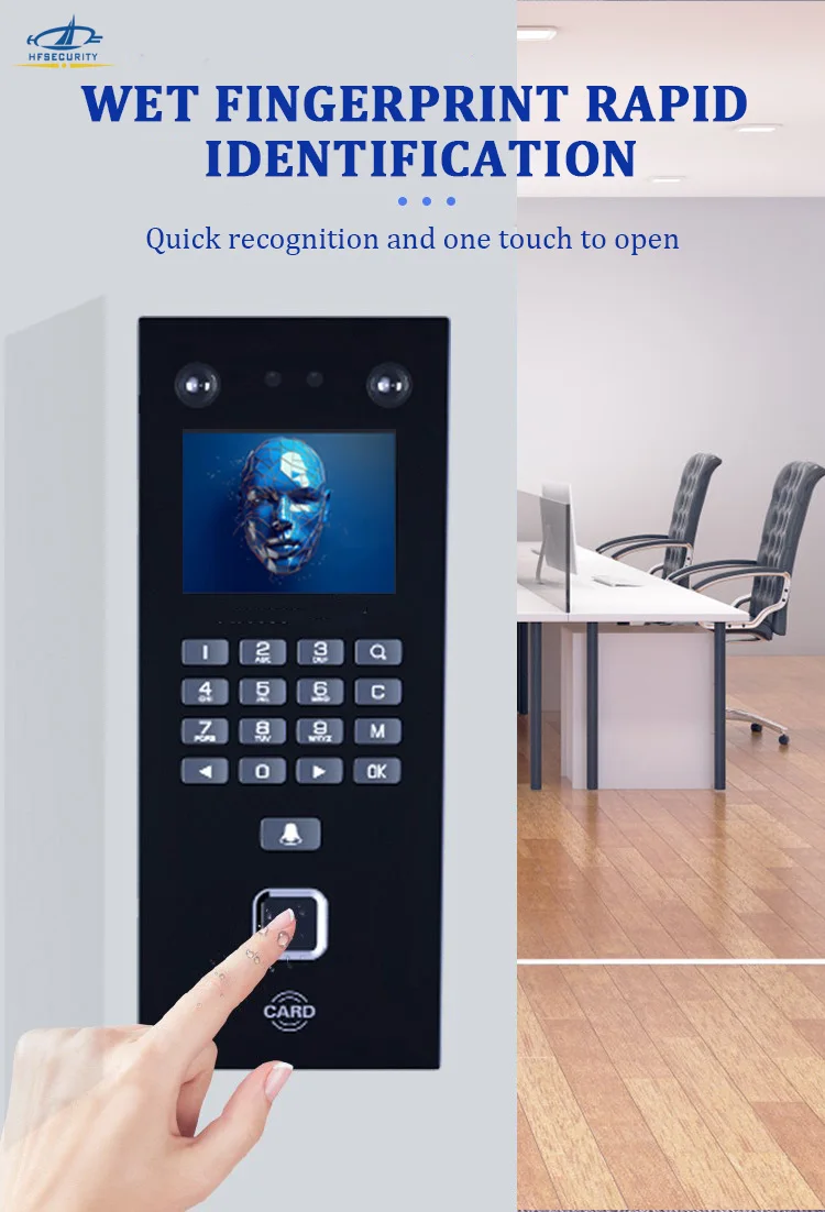 Hfsecurity Ra07 Multiple Face Fingerprint Pass Code Access Control Time