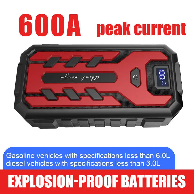 2024 New Product Car Emergency Starter Power Bank 600a Instant Start