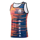 Sublimated Vest Custom Your Own Design 100% Polyester Cool Sublimated Running Vest Gym Singlet Men
