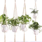 Decor Wall Decor 100% Handmade Macrame Plant Hangers Shelf Indoor Wall Planter Decorative Flower Pot Holder Home Decor