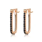 Black Earrings Earrings 2021 Hot Selling Customized 18k Gold Plated Black Gold Earrings