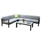 Outdoor Commercial Modern Garden Hotel Sofa Patio Aluminium Sofa Beach Lounge Sofa Set Outdoor Furniture