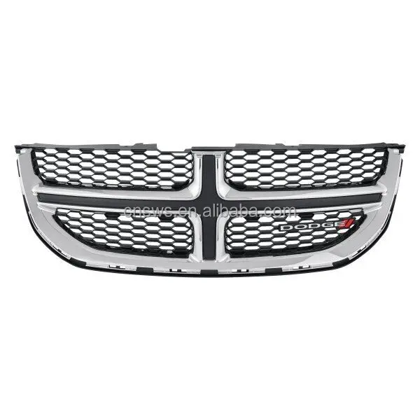 product for 2011 2020 dodge grand caravan black front grille upper bumper grill black or chromed-37