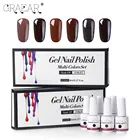 Color Nail Gel Nail Gel 2020 Cross-border New 8ML6 Solid Color Top Soak Nail Gel Phototherapy Set