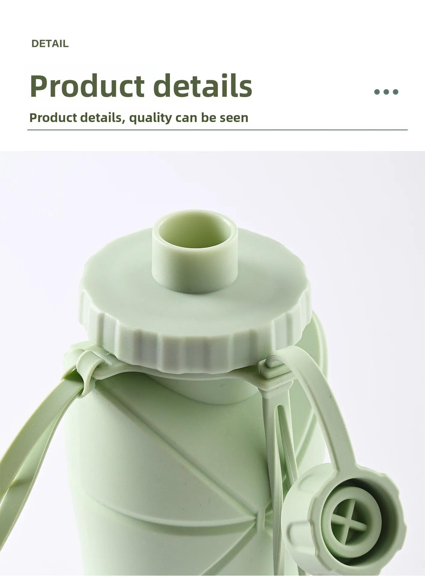 Portable Silicone Drinkware for Outdoor Travel Creative Foldable High-Temperature Resistant Sports Bottle for Direct Drinking details