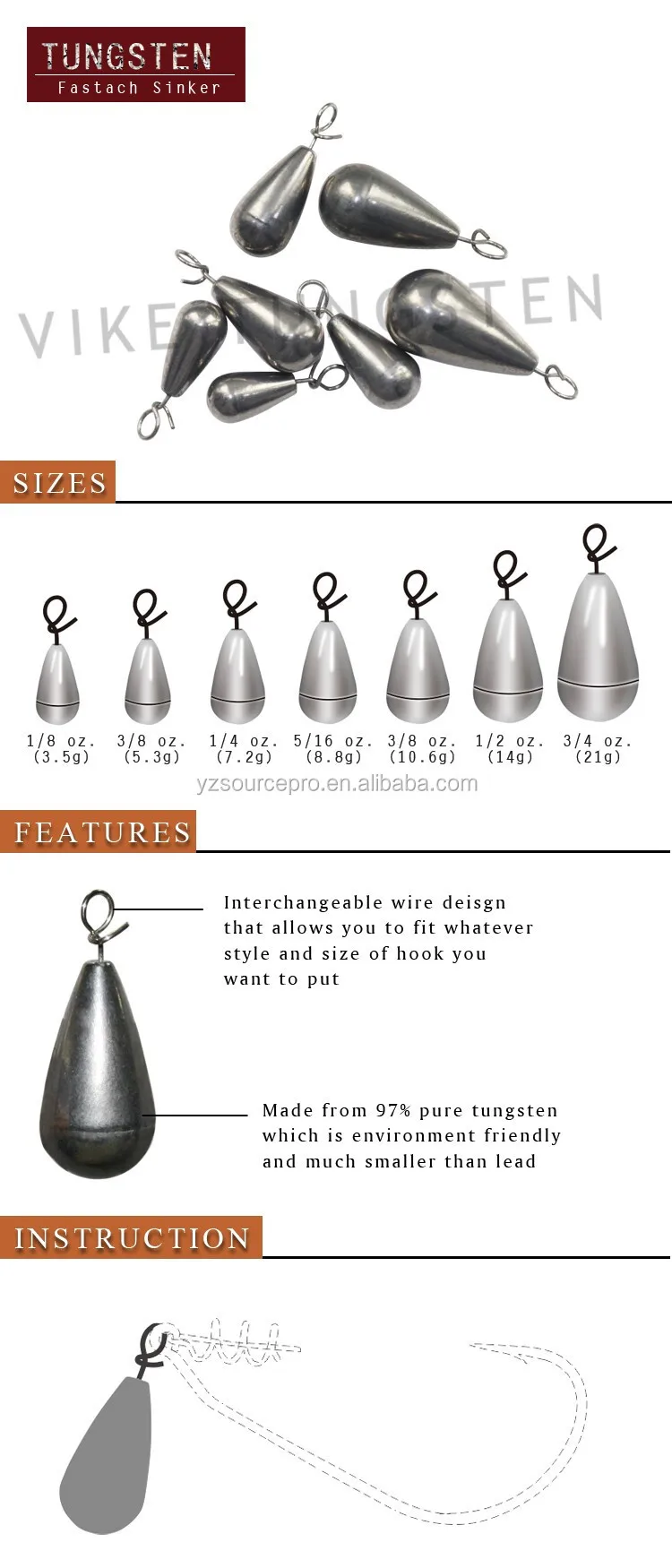 Wholesale Low Price Fishing Tungsten Tear Sinker Buy Tungsten Sinker,Fishing Tungsten Sinker