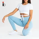 Shirts Short Sleeve Shirt Women Women Round Collar Cropped Length Waist Band Short Sleeves Quick-drying T Shirts