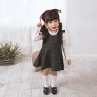 Children Clothing New Arrival Children Clothes Tops And Dress 100% Cotton 2Pcs Kids Fall Clothing Sets 2021