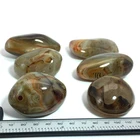 Natural Agate Natural Sardonyx Stripe Agate Hand Piece Wholesale Smooth Cobblestone Crystal Hand