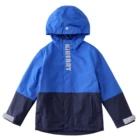 Windproof Boys' Colorblock Windbreaker Casual Mesh Lined Windproof Rain ResistanceJacket Kids Trench Coat