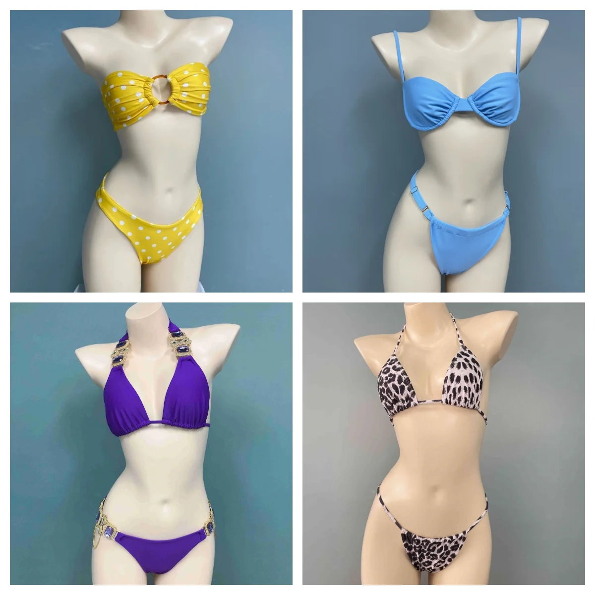 Custom Design Bikini Swimwear High Waist Bath Bikini Set Women Swimwear