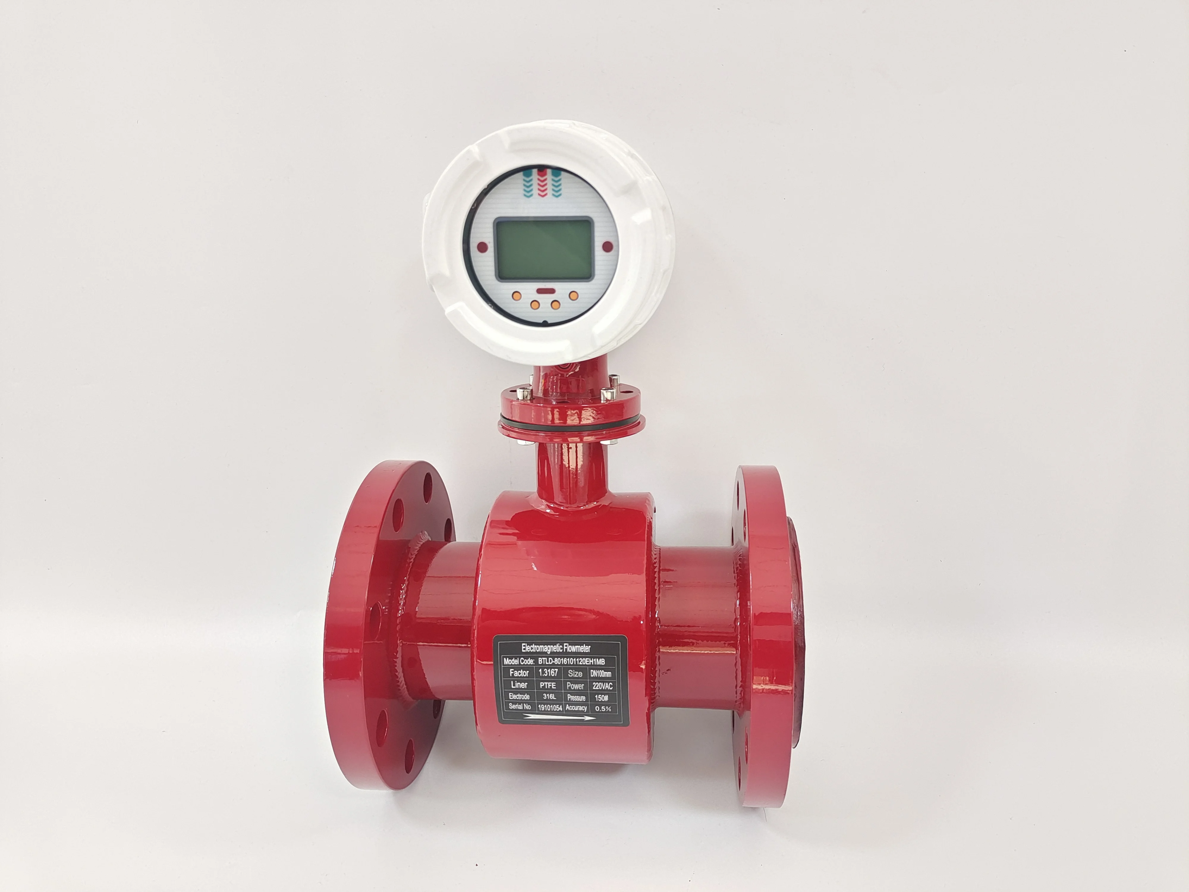 Modbus Electromagnetic Converter Liquid Waste Water Magnetic Flowmeter