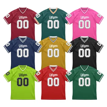 Wholesale Stitched Name Blank American Football Wear Personalized Athletic Adult Fanswear Rugby Uniform