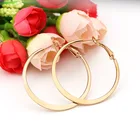 Hoop 4 Colors Stainless Steel Chunky Hoop Earrings Women Fashionable Cheap Stainless Steel Gold Hoop Earrings
