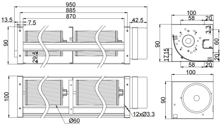Blower, 230V, Tangential - detail 8
