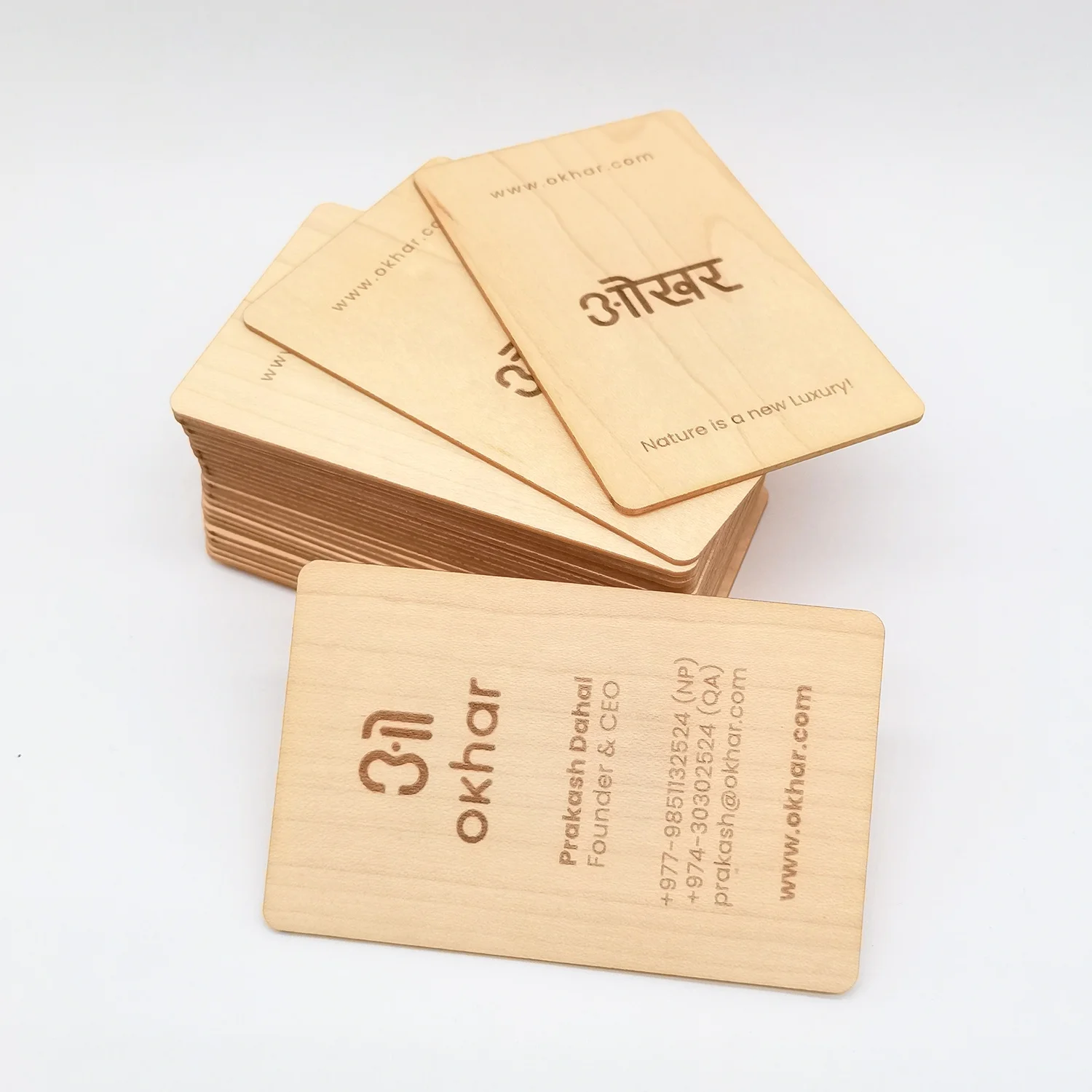 Laser engraved Maple wood NFC business card.jpg