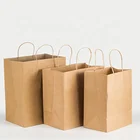 Paper Bag LOKYO Wholesale Custom Printed Disposable Kraft Paper Bag Take Away Food Packing Paper Bag