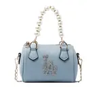 Ladies Handbag 2021 New Ladies Handbag Letter Small Boston Bag Ladies High Quality PU Material Messenger Bag