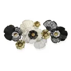 Decoration Nordic Leaves Creative Iron Three-dimensional Living Room Background Wall Decoration