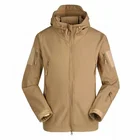 Breathable Waterproof Warm And Wear-Resistant Shark Skin Softshell Jacket Men Outdoor Softshell Jacket