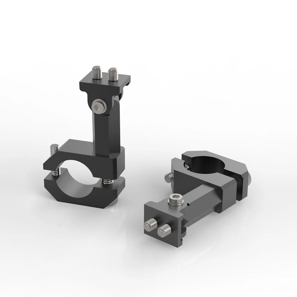 Soporte de faro de motocicleta Soporte de abrazadera de faro de montaje lateral Moto Soporte de luz de montaje Soporte de l/ámpara de cabeza ajustable Abrazadera Tubo de horquilla39-41mm con arandelas