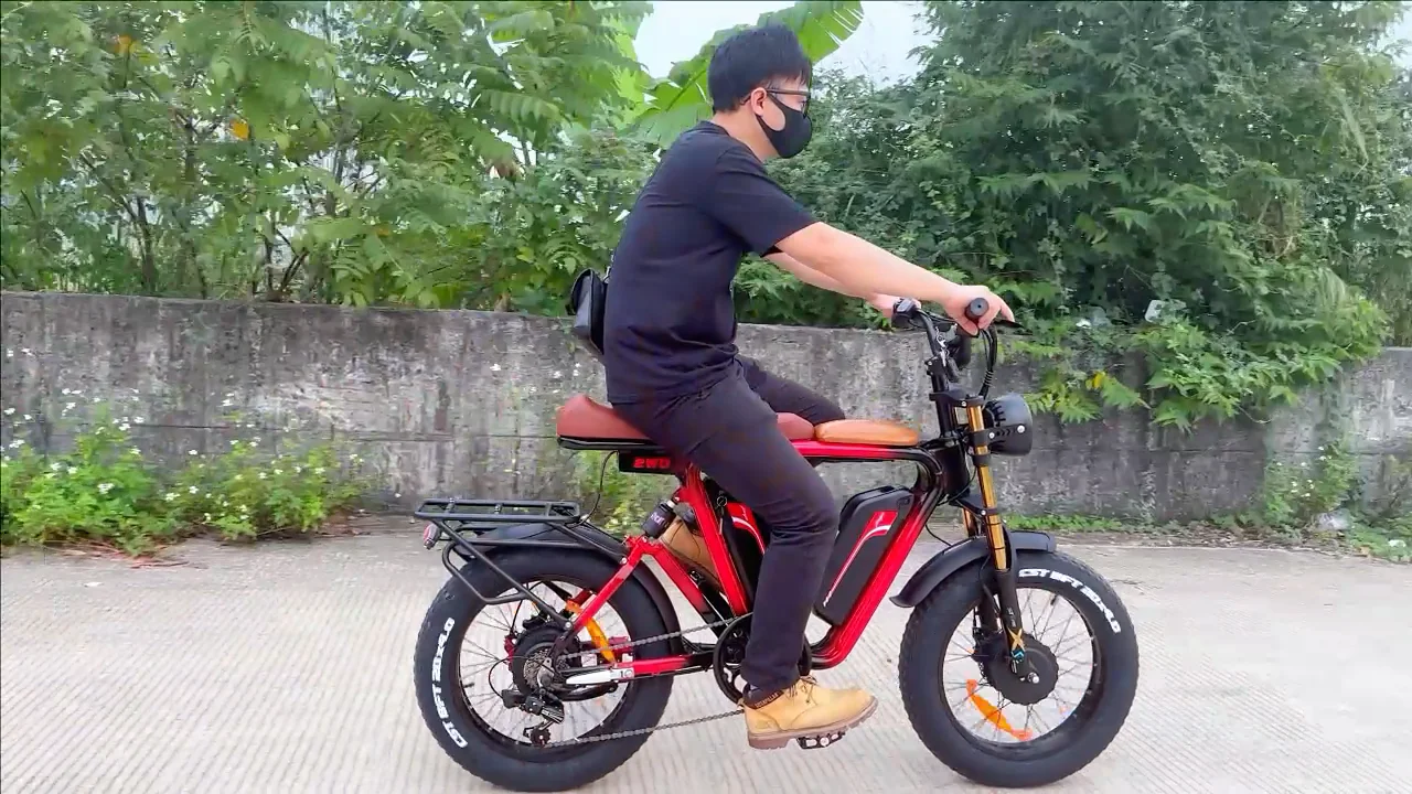 Ah Dual Battery Ebike V W Motor Inch Fat Tire Electric