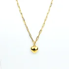 Gold Pendant Romantic Heart-shaped Minimalist Jewelry 18k Italian Gold Jewelry Classic Party Pendant Necklace
