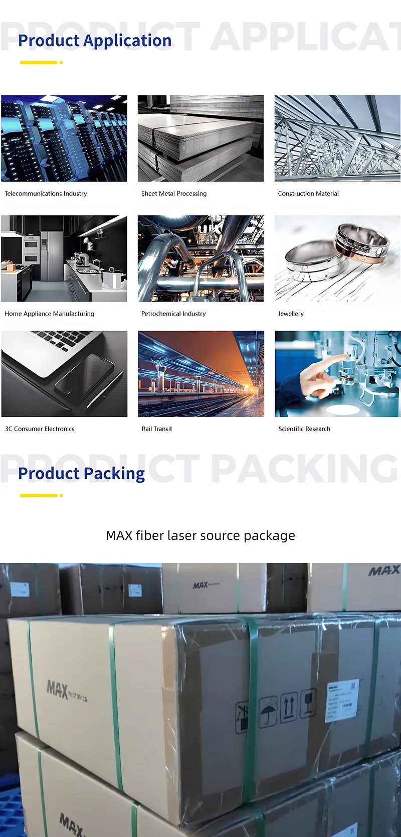 Max MFSC-1500X MFSC-1500C 1500W Single Module Fiber Laser Source New Condition for Laser Welding & Cutting Machine