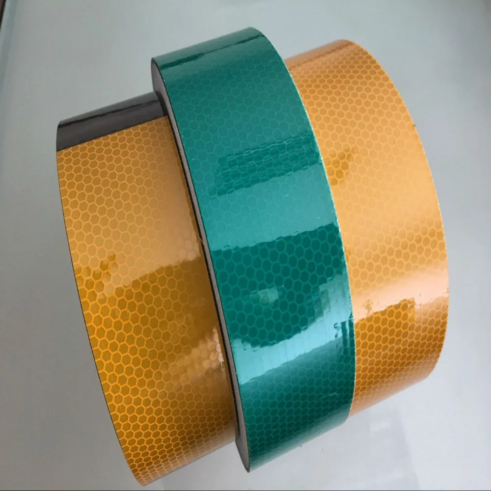 High Visibility 3-M Reflective Sheet Vinyl Stickers Safety Prismatic Plastic Tape