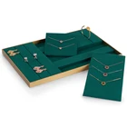 Display Set Multi Functions Modern Design Green Luxury Jewelry Display Trays Jewellery Stand Set