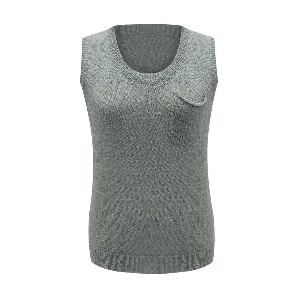 Button Ribbed Tank Tops Womens 