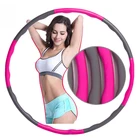Hoop Wholesale Custom Fitness 8 Sections Are Detachable Adjustable Hula Ring Weighted Hoola Hoop