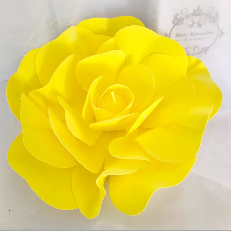 Factory White backdrop decorative artificial pe foam flower making wedding foam flower