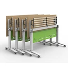 Portable Computer Study Folding Desk Foldable Office Training Table