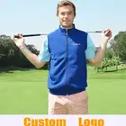 Vest Sample Supported Zipper Windproof Warm Golf Vest Men