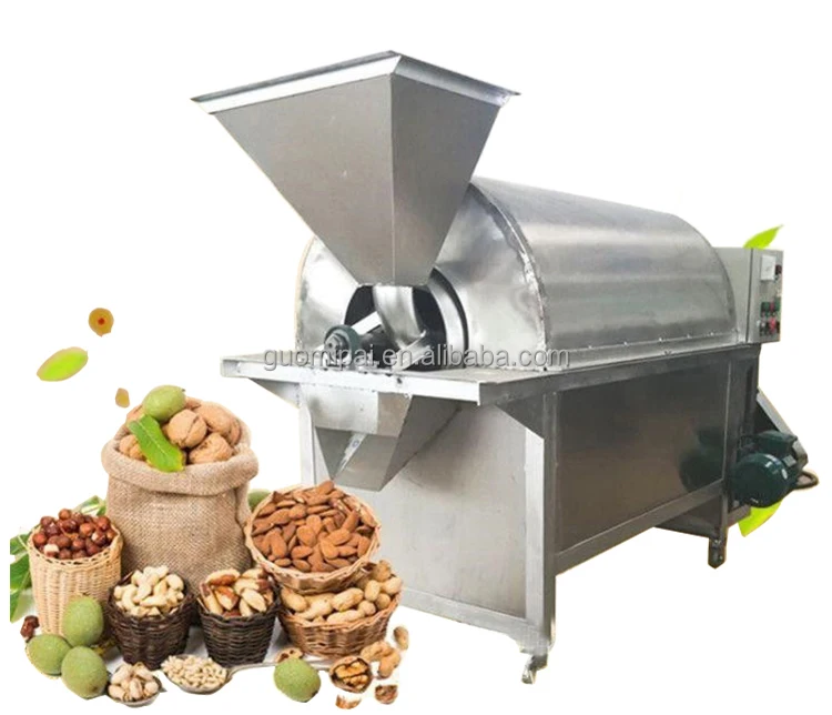 Small Automatic Stainless Steel Coffee Bean Roasting Machine / Nuts Baking Roasting Machine